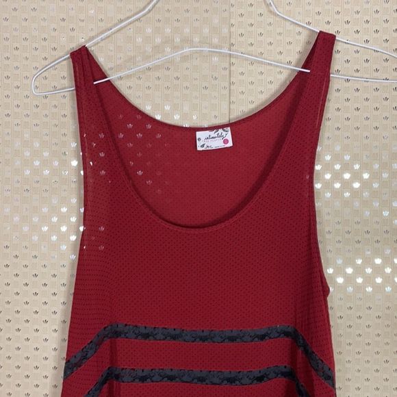 Free People Red and Black Striped Dress - Picture 2 of 9